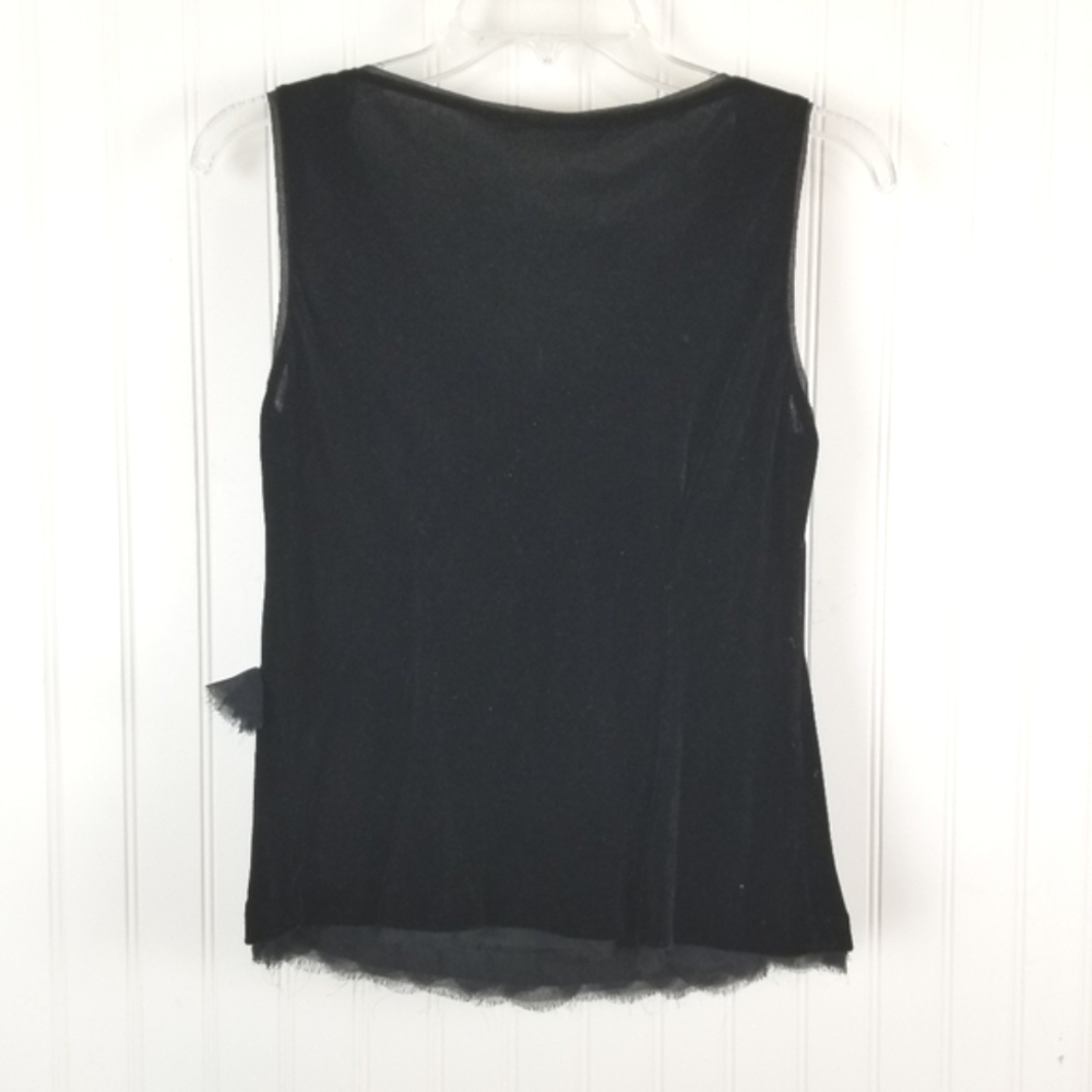 Velvet Babydoll Sleeveless Top Size Small Whimsigoth Witchy Medieval Romantic - Picture 3 of 5